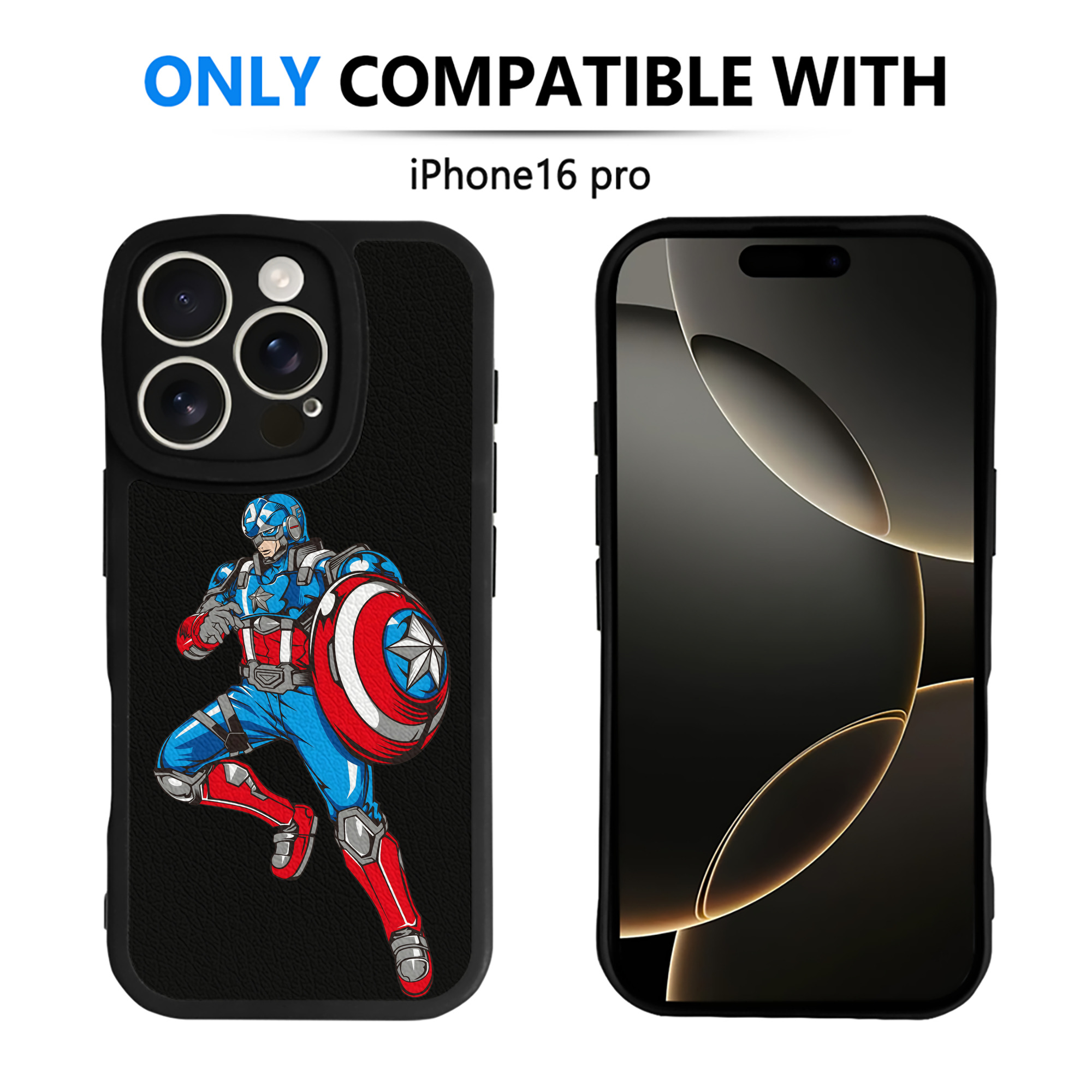 （画像用） アベンジャーズ The Avengers 【iPhone 16シリーズ対応】シリコンスマホケース（レザー調） 材質：シリコン